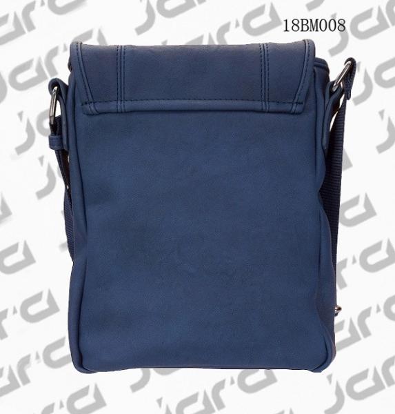 Classic Navy Messenger Bag , Cross Body PU Shoulder Bags For Office Male