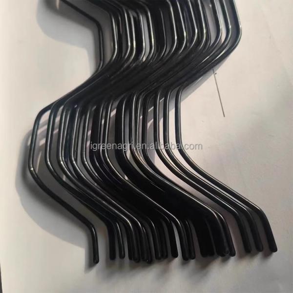 Agricultural Greenhouse Zig Zag Wire Coated For Plastic Film Locking