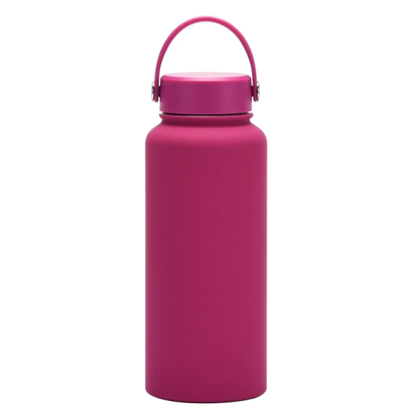 New Stainless Steel Sports Water Bottle Large-capacity 1L American Wide-mouth Insulated Flask Portable Outdoor Customized Water Cup