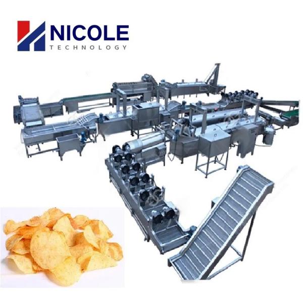 Auto industrial de Chips Production Line Making Equipment da batata fresca dos SS inteiramente