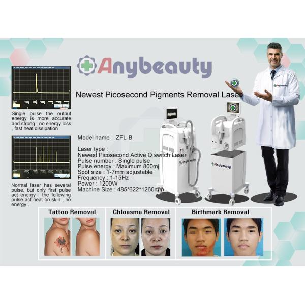 Beijing Anybeauty 1064nm 532nm & 755nm Picosure laser tattoo removal machine chloasma removal machine