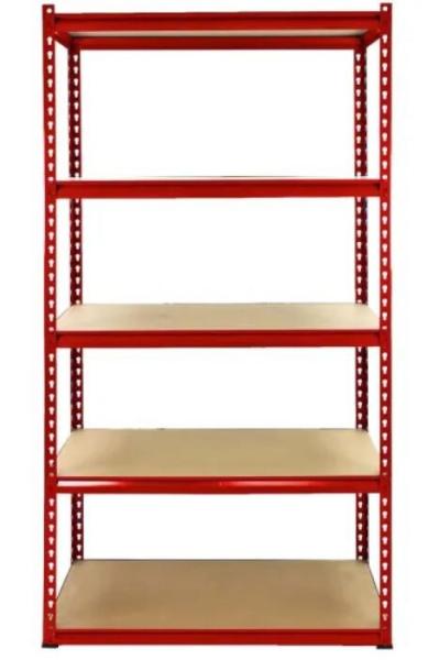 Adjustable Powder Coated Slotted Iron Rack Bolted Steel Shelving