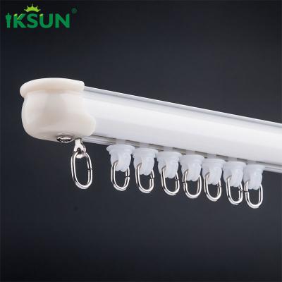 0.8mm Ultrathin Wall Mounted Curtain Track System Flexible With Powder Coating
