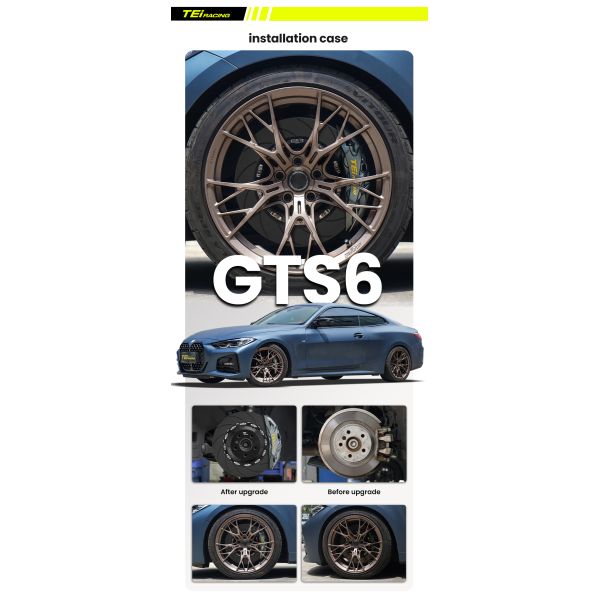 TEI GTS6 Racing 6 Pot One-piece Forged Brake Caliper 18-inch Front Big Brake Kit for BMW M4 F82 F83 G82 G83