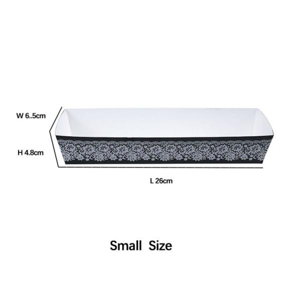 Oven Safe Long Rectangle Paper Cake Baking Pans High Temperature Resistant Loaf Pans Paper