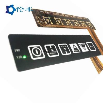 Teclado industrial de membrana à prova d'água contra pó com touchpad