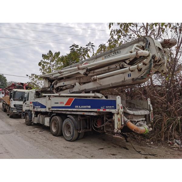BENZ Chassis Second Hand Concrete Pump Truck 46meter 52m 60m