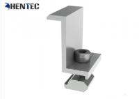 Aluminum End For Solar Roof Mounting Systems / Solar Panel Roof Mounts