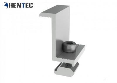 Aluminum End For Solar Roof Mounting Systems / Solar Panel Roof Mounts