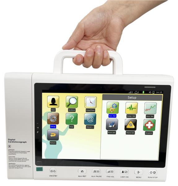 Portable FHR Fetal Doppler Monitor For Pregnancy Baby Heartbeat Monitor
