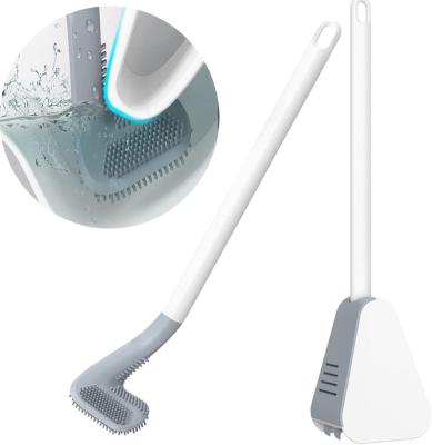 O silicone da escova do toalete do golfe do filamento dos PP segurou por muito tempo branco