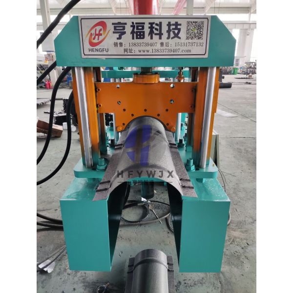 PLC Intelligent Ridge Cap Roll Forming Machine 350H Steel Frame 310mm Feeding Width