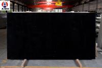 Anti grande preto artificial do banheiro de Crystal Quartz Stone Slab For desvanecido