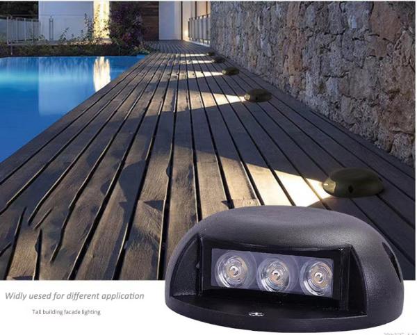 3000K Outdoor Lights For Lawn 3W 30000hrs Working Lifetime Osram