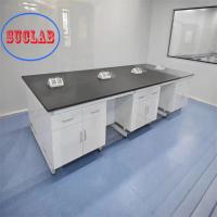 Mesas de laboratório ignífugas com superfície de trabalho de resina fenólica laminada resistente a produtos químicos DTC105 DEG
