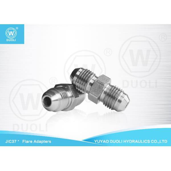 Hydraulic JIC Male 37° Cone Flare Fittings , Hydraulic Hose Adapter Fittings