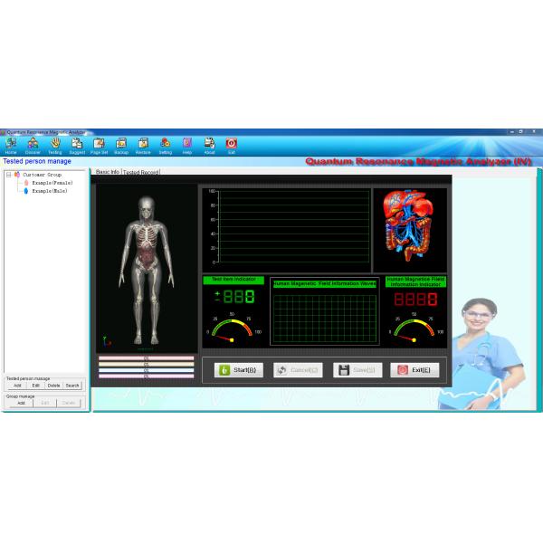 Korean version quantum body analyzer middle size with 44 reports