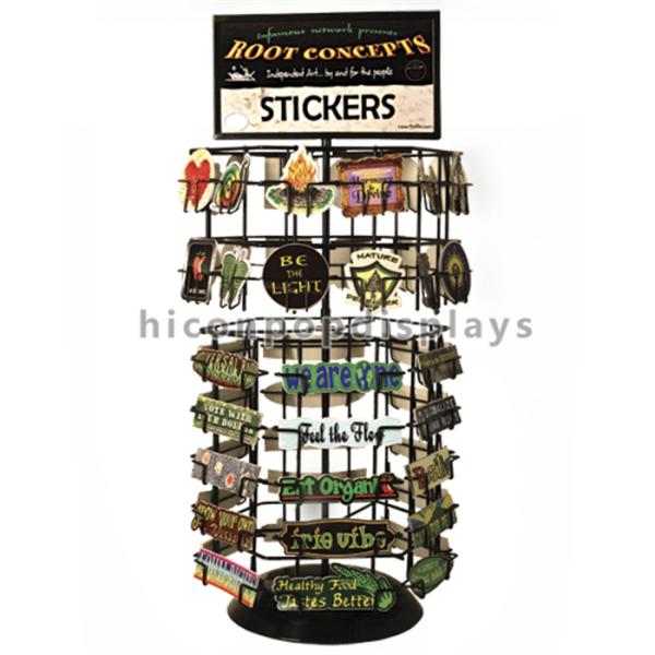 Metal Hair Color Tinned Dye Accessories Display Stand Double Sided Custom Signage
