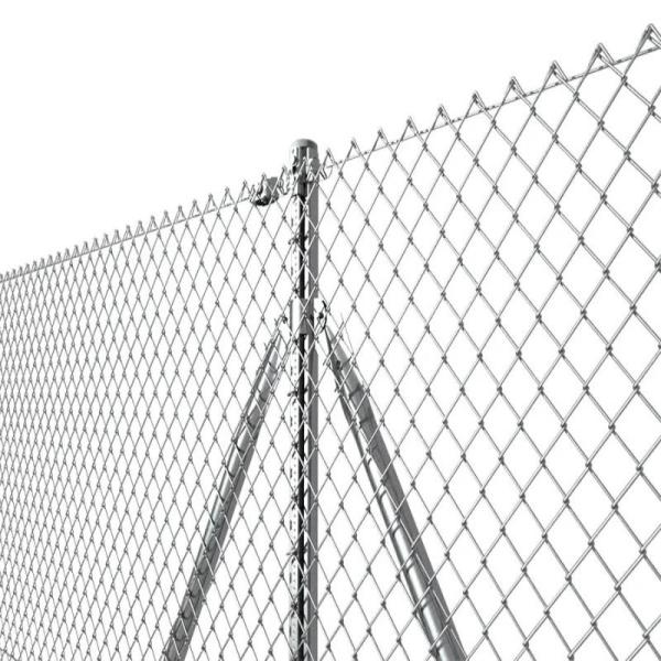 3.0mm Galvanized Chain Link Fence Pvc Coated Cyclone Fence Panels Easy Installation