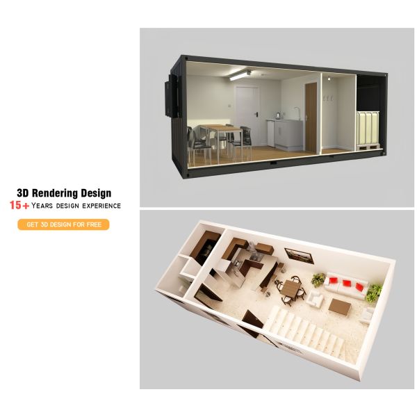 Movable 20ft Flat Pack Foldable Container House Fast Assembly Wind Resistant