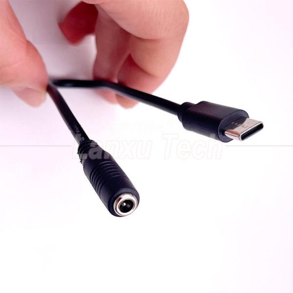 5VタイプCからDC 3.5x1.35mm 5.5x2.1mm 電源充電延長ケーブル