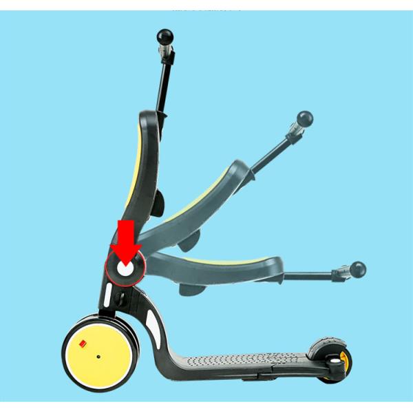 Kids Baby Pedal Kick Scooter 5 In 1 Children Multi Function Scooters With Seat