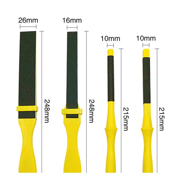 215/248mm Jewelry Sanding Sticks Half Round Polishing Square