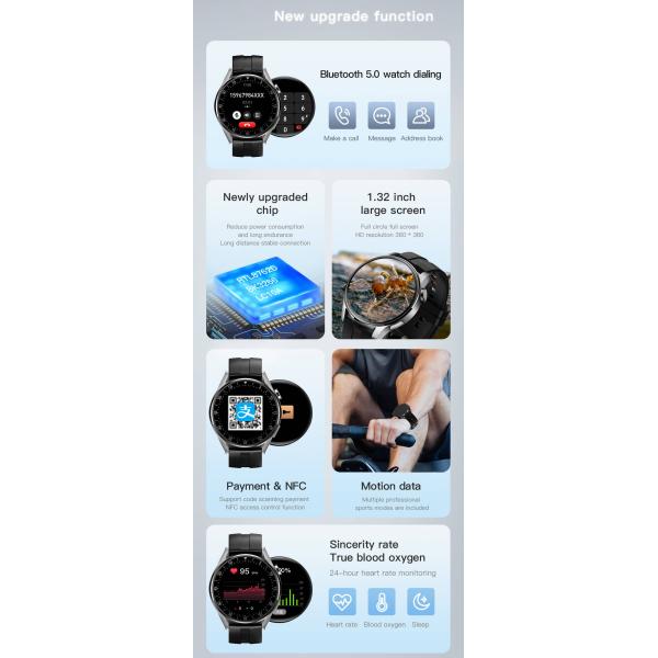 NFC Bluetooth Bluetooth IOT Devices Blood Oxygen Multi Sport Mode Fitness Tracker