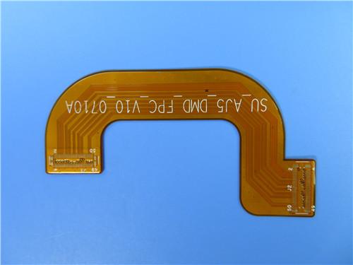 Double Sided Flexible PCB Made on Polyimide With Stiffener of Stainless Steel Shim and Immersion Gold for Industrial