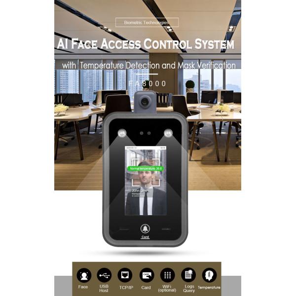система управления доступом детектора температуры распознавания лиц 3D AI