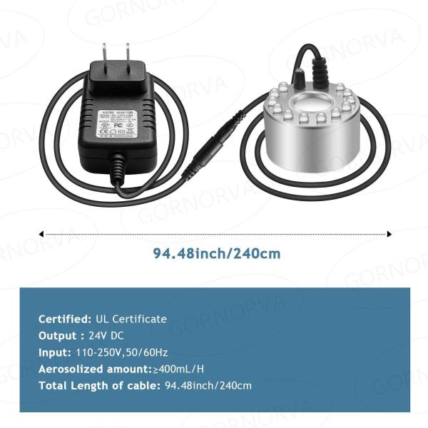 transductor de atomización ultrasónico 400mL/H
