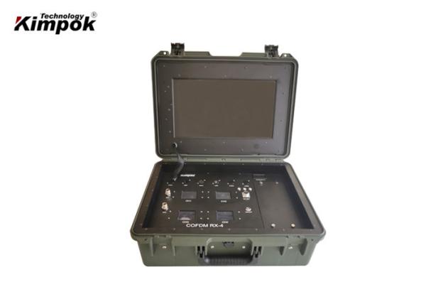 Shock Proof COFDM Video Receiver Wireless H.264 For Mobile Vehicle