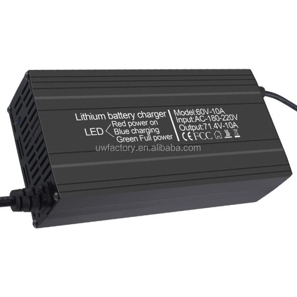 E-forklifts 12V/2A Output 60V12A 16s 17s 67.2V 71.4V Lithium Battery Charger for Electric Bicycle E-Scooter Battery
