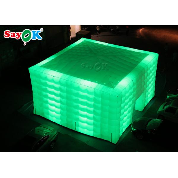 Идет куба СИД шатра Outdoors шатер воздуха раздувного раздувной для украшения партии коммерчески рекламировать