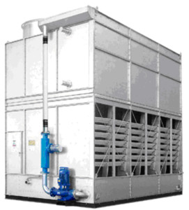 3000kW Cold Storage Equipment , 4 Fans Refrigeration Evaporative Condenser