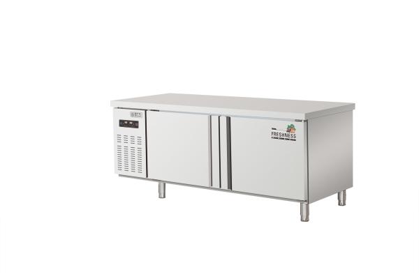 1.5m 1.8m Stainless Steel Pizza Table R134A 1800x800x800mm