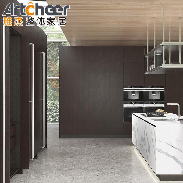 Stainless Steel Italian Kitchen Cabinet With White Color  Modular Size