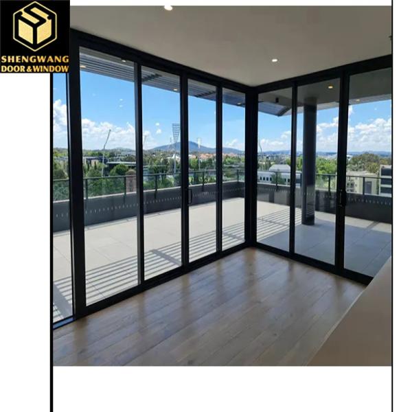 Brown Water Penetration Resistance Glass Door Villa Front Door Aesthetic