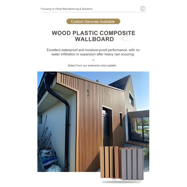 Modern Outdoor WPC Wall Panel Easy to Install and Classic Design Waterproof Feature for Outdoor Spaces
