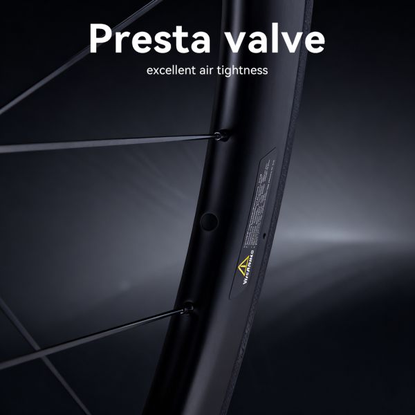 High-Profile 50mm Depth Carbon Fiber V Brake Wheelset with Customizable Decal for Road Bikes