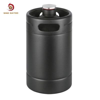 64 onças de aço inoxidável Mini Keg Growler 26cmx13.6cm