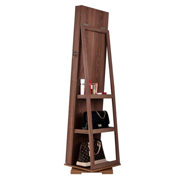 Rotating Mirror Jewelry Armoire