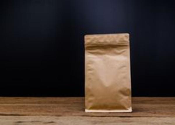 Powder Biodegradable Kraft Paper Pouch High Strength Stand Up Without Printing