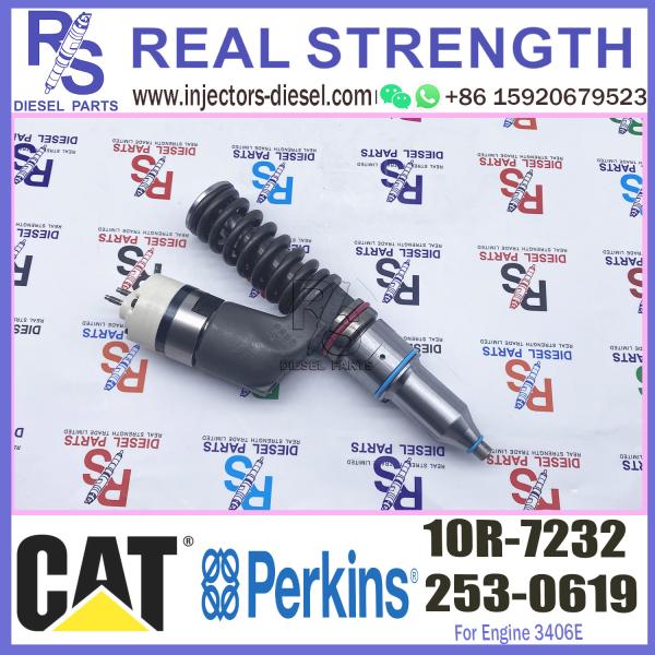 Diesel Engine 3406E Fuel Injector 253-0619 10R-7232 For CAT Engine - Industrial 3406E