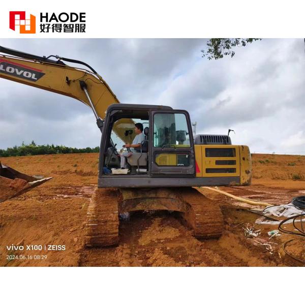 В хорошем состоянии 13-30 тонн использованный Lovol Crawler Excavator FR205E2-H с длиной бума 5,8 М