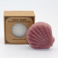 Esponja de limpeza Shell Shape Body Konjac Sponge da máscara de beleza amigável de Eco do rosa da canela