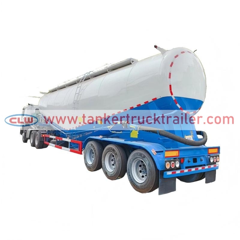 3 Axles 60cbm Dry Bulk Pneumatic Cement Tanker Trailer