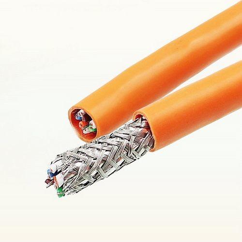 23AWG PVC S FTP CAT 7A   Ethernet Cable  For High Speed Industrial Networks