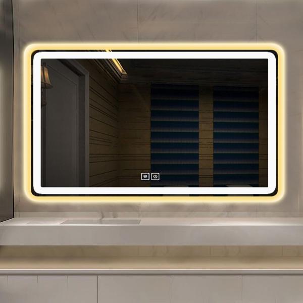 Modern Led Defogger Wall Bath Bathroom Illuminated Decor Small Mirror For Illumination