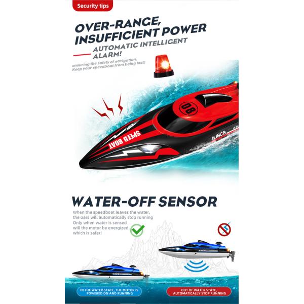 State of Assembly Ready-to-Go Remote Control Speed Speedboat for Children's Toys 2.4g
